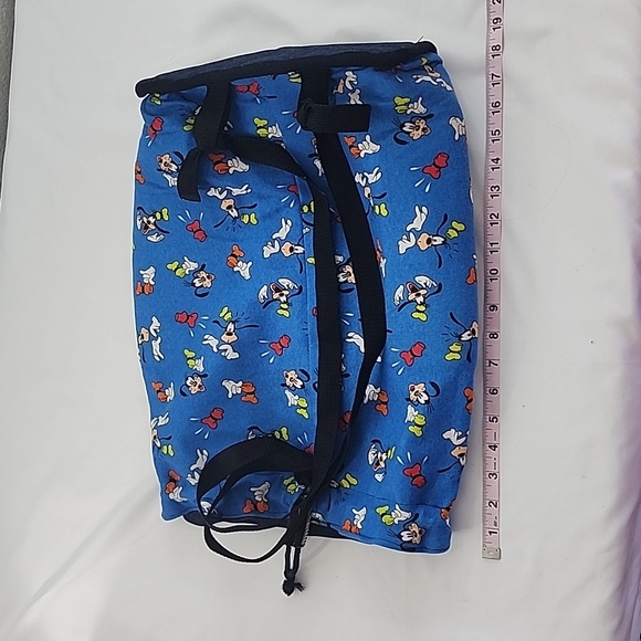 Handmade Hand Crafted Fabric Large Disney Goofy Drawstring  Backpack - Picture 9 of 16